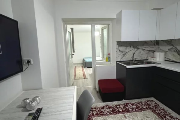 Shtepi me qera Apartament ne Tirane, 1+1, Mobilimi E mobiluar, Pagesa 43,000  Leke.