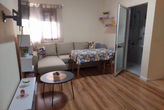 Shtepi me qera Apartament ne Tirane, 1+1, Mobilimi E mobiluar, Pagesa 600  Euro.
