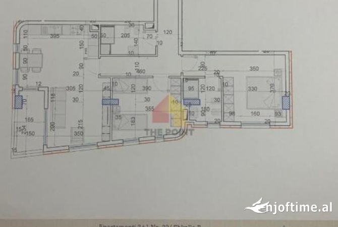Shtepi ne shitje Apartament ne Tirane, 2+1, Mobilimi Bosh, pa mobiluar, Pagesa 158,000  Euro.