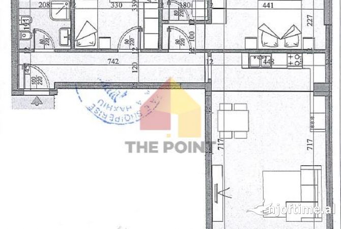 Shtepi ne shitje Apartament ne Tirane, 2+1, Mobilimi Bosh, pa mobiluar, Pagesa 180,150  Euro.