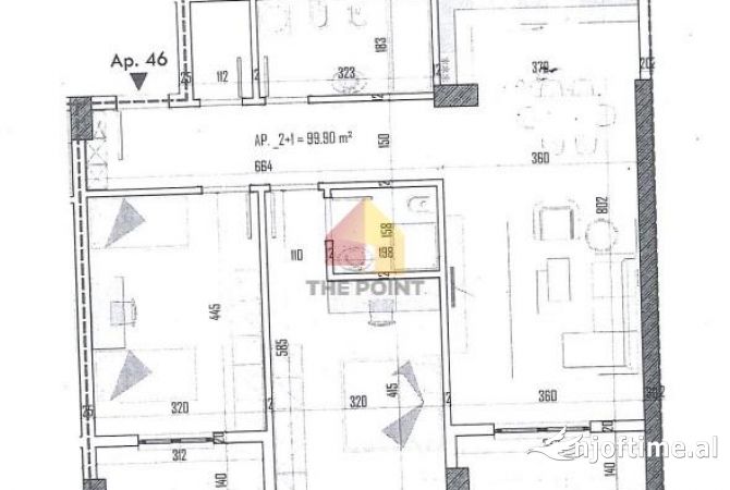 Shtepi ne shitje 2+1 ne Tirane - 104,000 Euro
