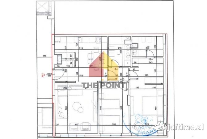 Shtepi ne shitje Apartament ne Tirane, 2+1, Mobilimi Bosh, pa mobiluar, Pagesa 184,000  Euro.