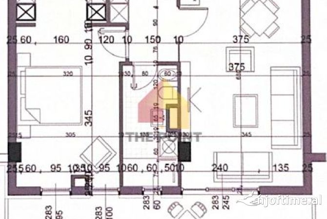 Shtepi ne shitje Apartament ne Tirane, 1+1, Mobilimi Bosh, pa mobiluar, Pagesa 200,000  Euro.