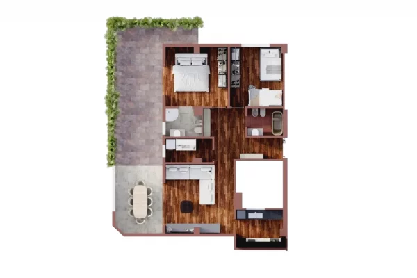 Apartment for rent in Tirana 2+1, Furnished