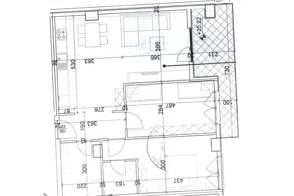Shtepi ne shitje Apartament ne Tirane, 2+1, Mobilimi Bosh, pa mobiluar, Pagesa 198,900  Euro.