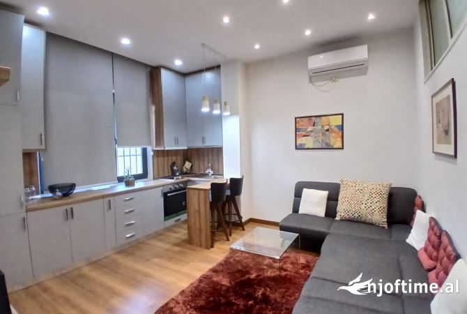 Shtepi me qera Apartament ne Tirane, 1+1, Mobilimi E mobiluar, Pagesa 600  Euro.