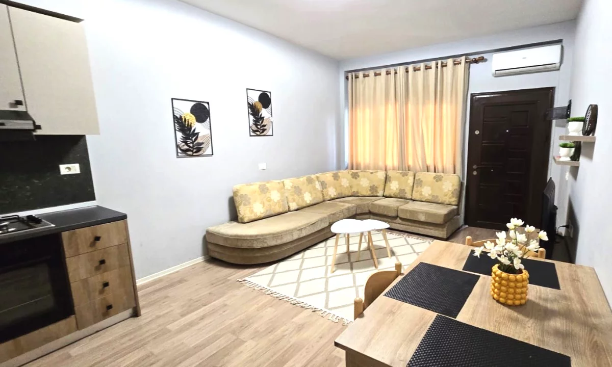 Shtepi me qera Apartament ne Tirane, 1+1, Mobilimi E mobiluar, Pagesa 35,000  Leke.
