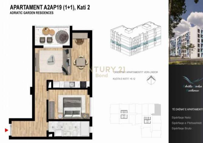 Shtepi ne shitje Apartament ne Durres, 1+1, Mobilimi Bosh, pa mobiluar, Pagesa 87,200  Euro.