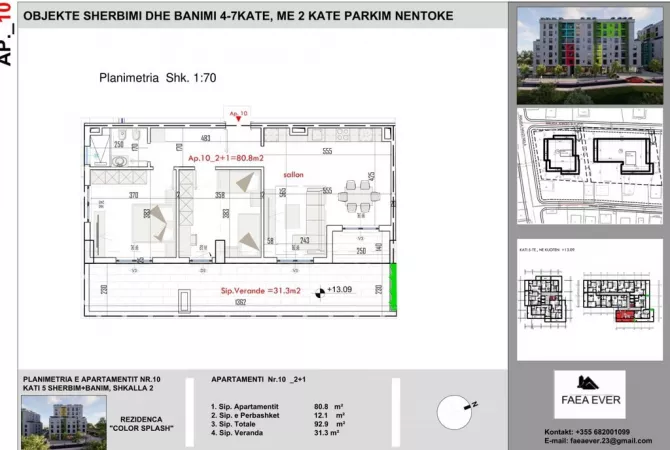 Shtepi ne shitje 2+1 ne Tirane - 113,000 Euro