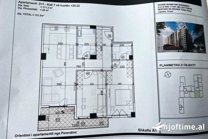 Shtepi ne shitje 2+1 ne Tirane - 188,000 Euro