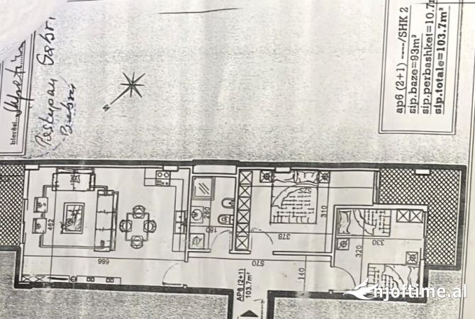 Shtepi ne shitje 2+1 ne Tirane - 135,000 Euro
