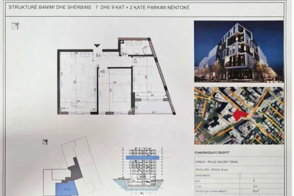 Apartment for sale in Tirana 2+1, Furnished