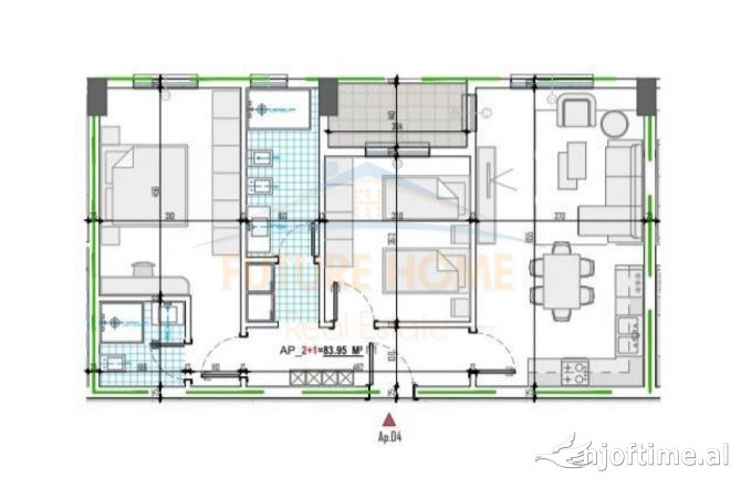 Shtepi ne shitje 2+1 ne Tirane - 92,300 Euro