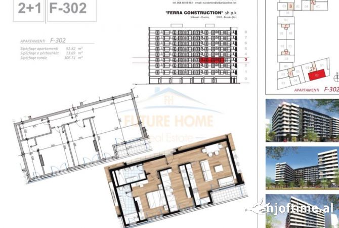 Shtepi ne shitje 2+1 ne Tirane - 165,000 Euro