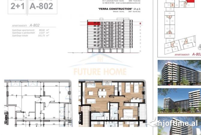 Shtepi ne shitje 2+1 ne Tirane - 147,500 Euro
