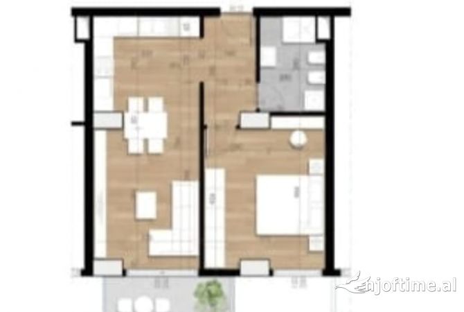 Shtepi ne shitje 1+1 ne Tirane - 105,000 Euro