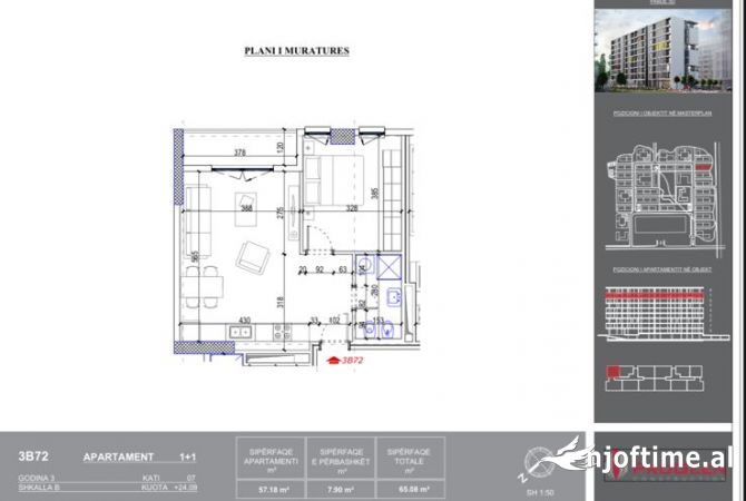 Shtepi ne shitje 1+1 ne Tirane - 63,400 Euro
