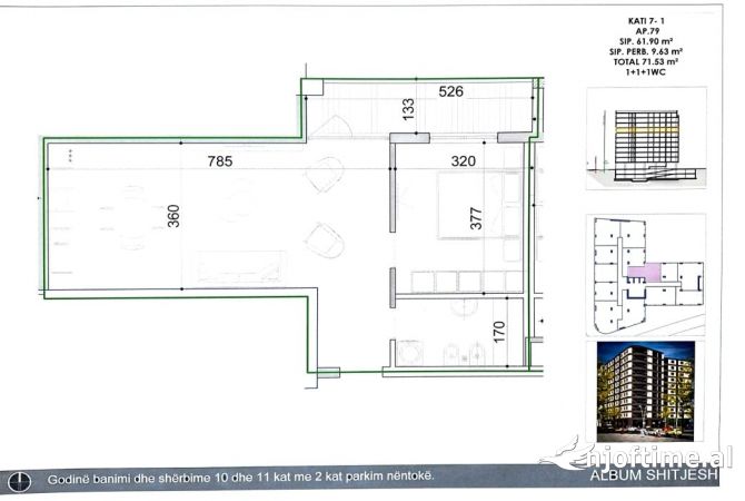 Shtepi ne shitje 1+1 ne Tirane - 110,000 Euro