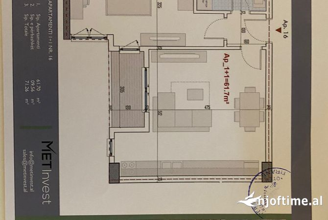 Shtepi ne shitje 1+1 ne Tirane - 60,571 Euro