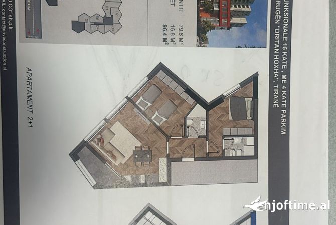 Apartament ne shitje 2+1