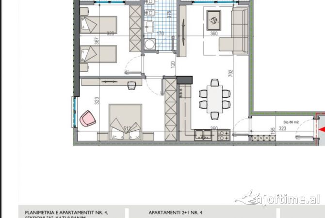 Shtepi ne shitje 2+1 ne Tirane - 78,000 Euro