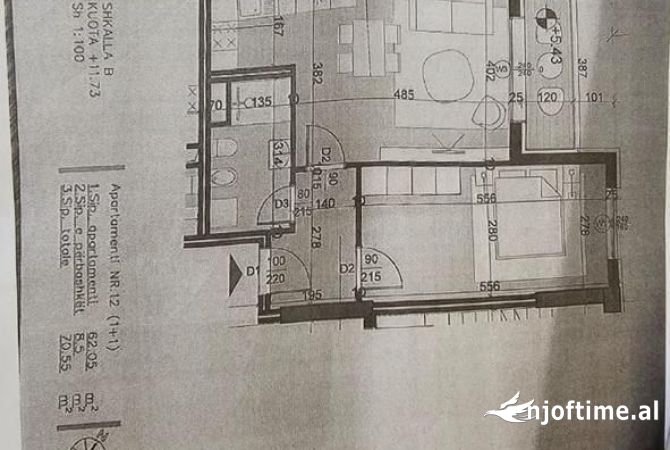 Shtepi ne shitje 1+1 ne Tirane - 92,500 Euro