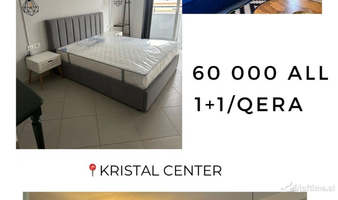 Shtepi me qera Apartament ne Tirane, 1+1, Mobilimi E mobiluar, Pagesa 600  Euro.
