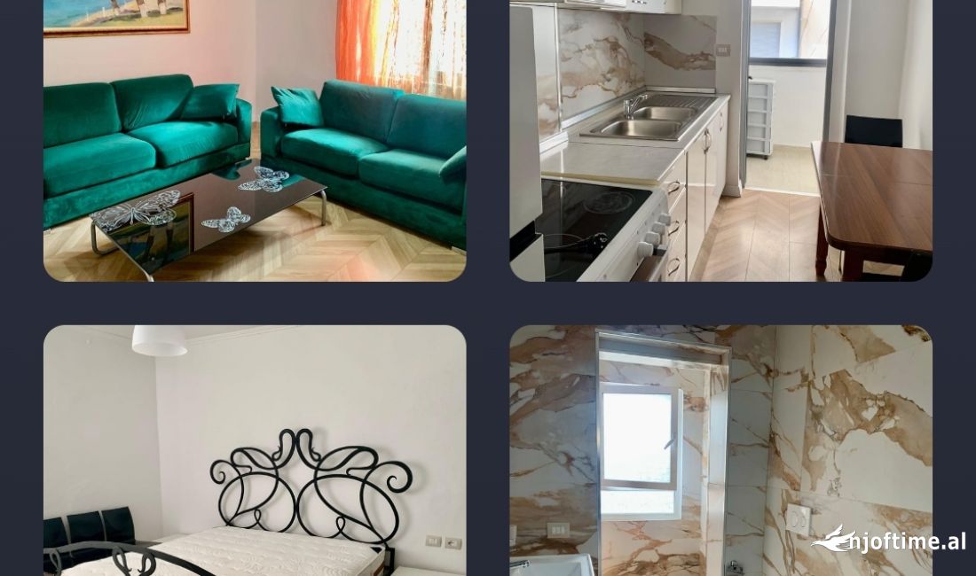 Shtepi me qera Apartament ne Tirane, 1+1, Mobilimi E mobiluar, Pagesa 631  Euro.
