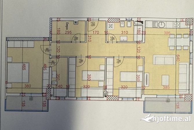 Shtepi ne shitje Apartament ne Tirane, 3+1, Mobilimi E mobiluar, Pagesa 278,000  Euro.