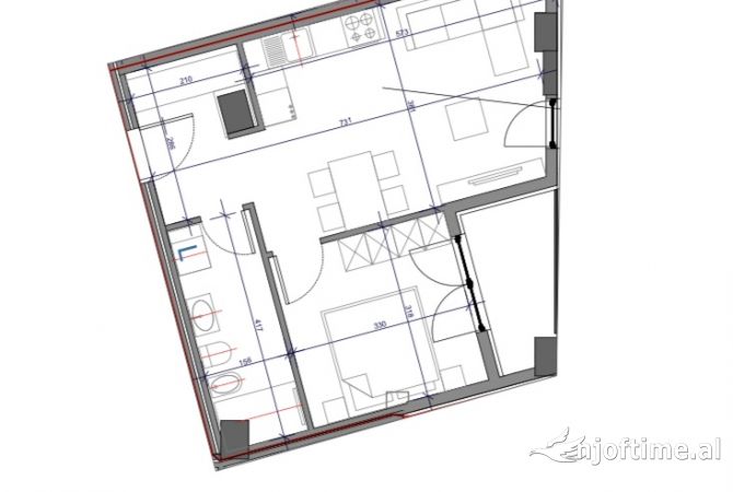 Shtepi ne shitje 1+1 ne Tirane - 135,000 Euro