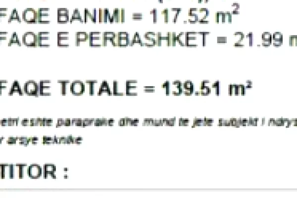 Shtepi ne shitje 2+1 ne Tirane - 195,313 Euro