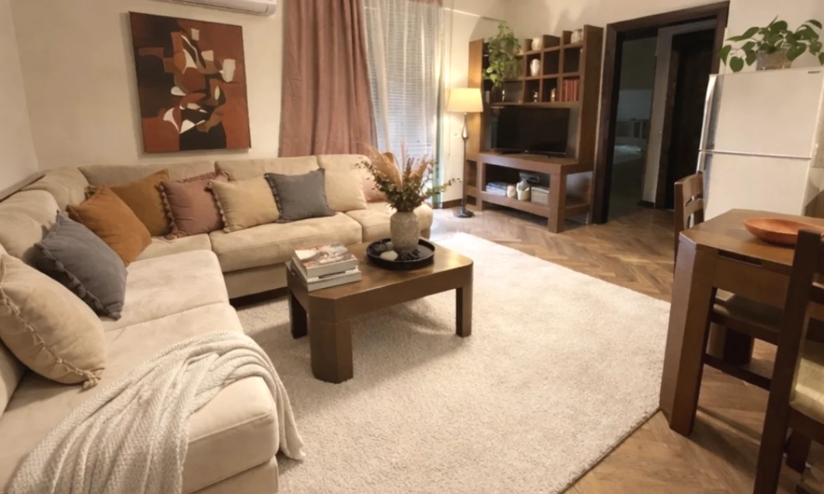 Shtepi me qera Apartament ne Tirane, 1+1, Mobilimi E mobiluar, Pagesa 65,000  Leke.