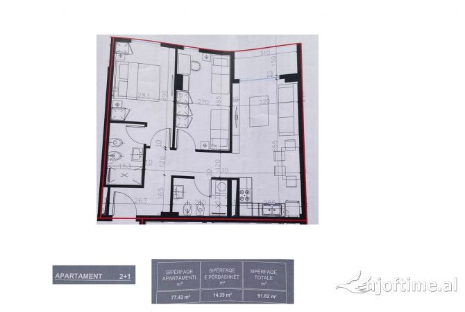 Shtepi ne shitje 2+1 ne Tirane - 87,229 Euro