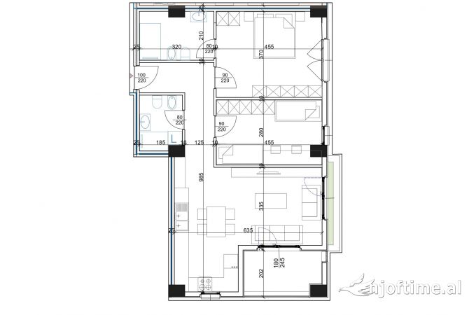 Shtepi ne shitje 2+1 ne Tirane - 157,220 Euro