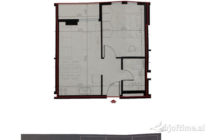 Shtepi ne shitje 1+1 ne Tirane - 61,457 Euro