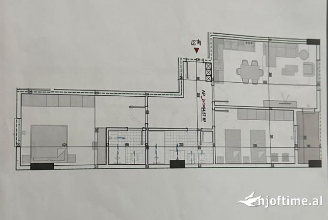 Shtepi ne shitje 2+1 ne Tirane - 105,000 Euro