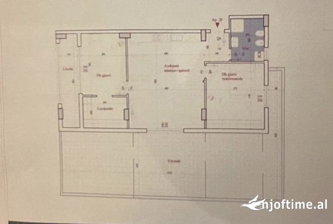 Shtepi ne shitje Apartament ne Tirane, 3+1, Mobilimi Bosh, pa mobiluar, Pagesa 280,000  Euro.