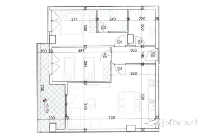 Shtepi ne shitje Apartament ne Tirane, 2+1, Mobilimi E mobiluar, Pagesa 175,530  Euro.