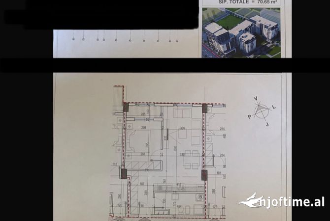 Shtepi ne shitje Apartament ne Tirane, 1+1, Mobilimi Bosh, pa mobiluar, Pagesa 110,000  Euro.