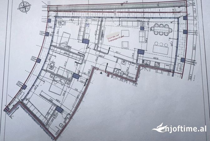 Apartment for sale in Tirana 3+1, Emty