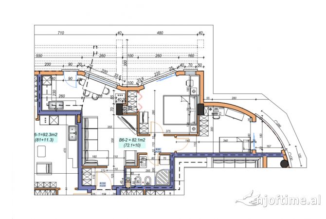 Shtepi me qera Apartament ne Tirane, 2+1, Mobilimi Bosh, pa mobiluar, Pagesa 650  Euro.