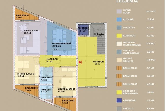 Shtepi ne shitje 2+1 ne Tirane - 260,000 Euro