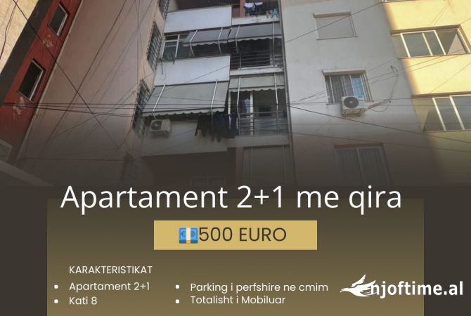 Shtepi me qera 2+1 ne Tirane - 500 Euro