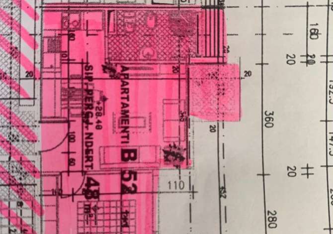 Shtepi ne shitje Apartament ne Tirane, 1+1, Mobilimi Bosh, pa mobiluar, Pagesa 83,000  Euro.