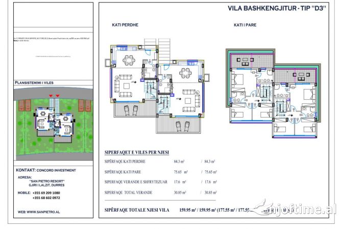 Shtepi ne shitje 3+1 ne Durres - 549,000 Euro