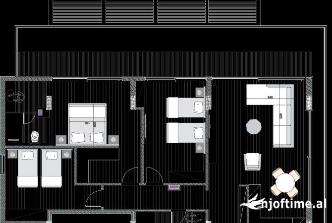 Shtepi ne shitje Apartament ne Durres, 3+1, Mobilimi Bosh, pa mobiluar, Pagesa 446,650  Euro.