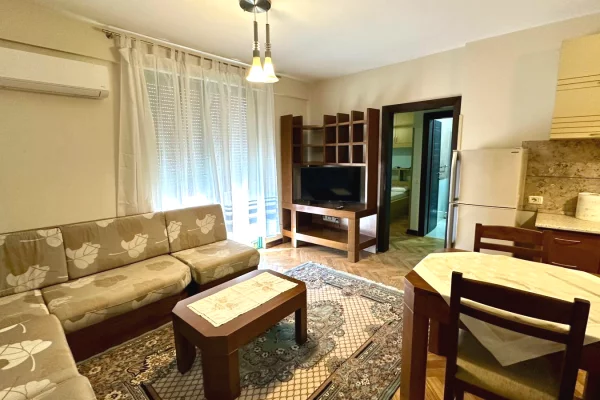 Shtepi me qera Apartament ne Tirane, 1+1, Mobilimi E mobiluar, Pagesa 600  Euro.