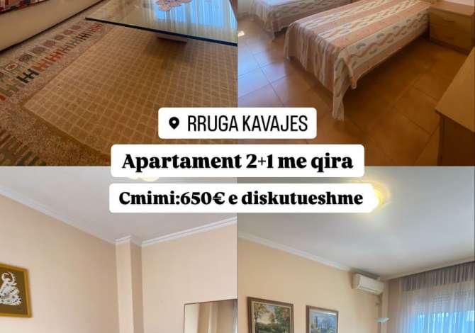 Shtepi me qera 2+1 ne Tirane - 65,000 Leke