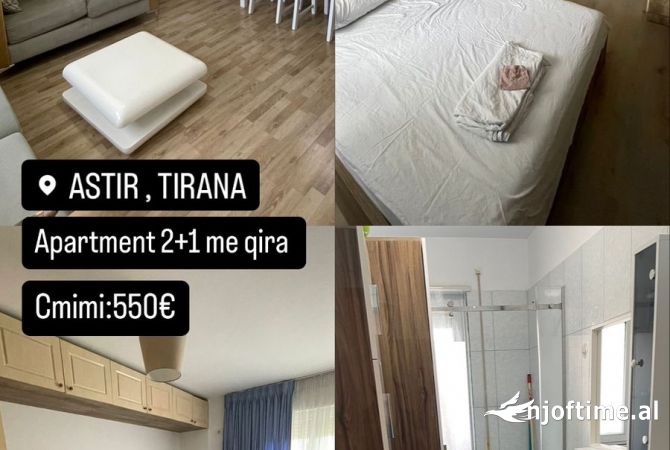 Shtepi me qera 2+1 ne Tirane - 550 Euro