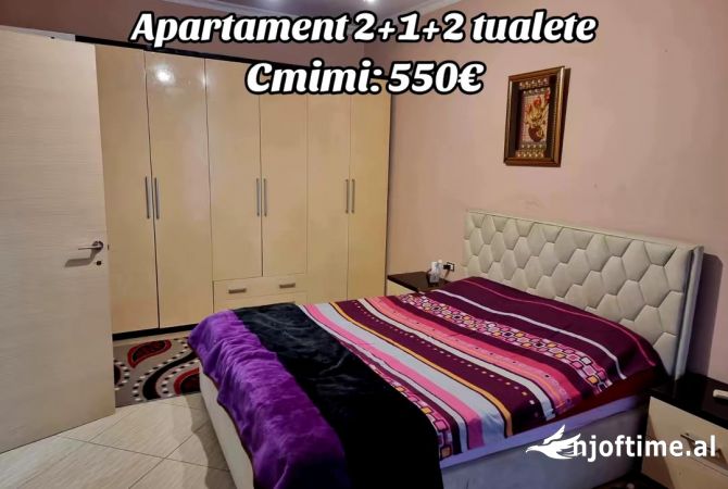 Shtepi me qera 2+1 ne Tirane - 550 Euro